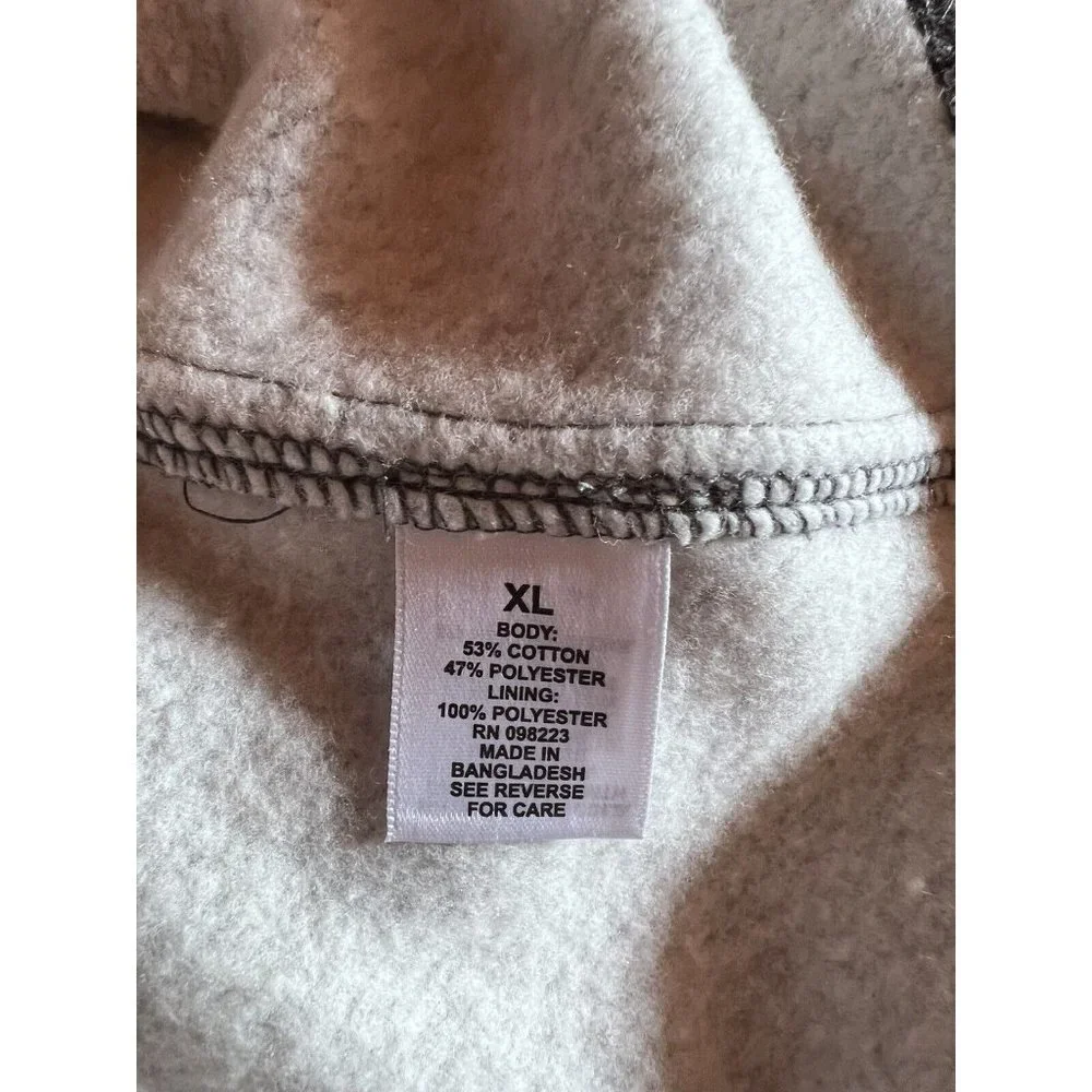 MAGELLAN Sz XL Mens Outdoor Gray Quarter Zip Pullover Classic Fit Stretch - Picture 7 of 11